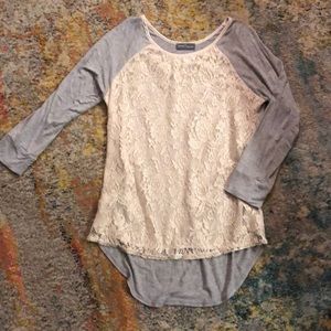 Market and Spruce Lace top